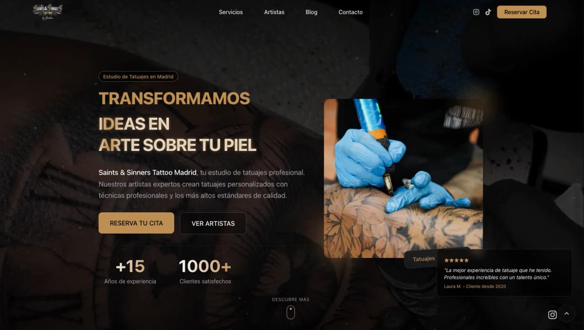 Tattoo Madrid - Proyecto web